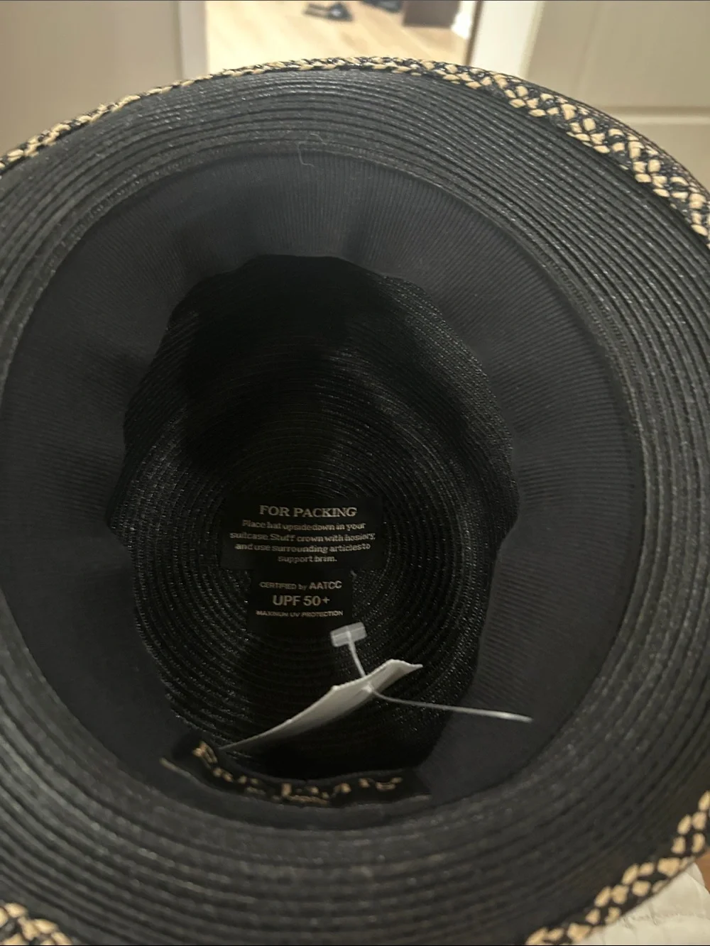 Eric Javits Black Sun Hat - Picture 2 of 4